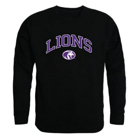 W Republic 541-351-BK2-05 University of North Alabama Lions Campus Crewneck Sweatshirt, Black - 2XL
