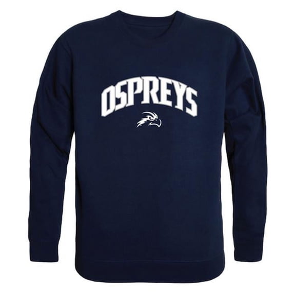 W Republic 541-354-NVY-03 University of North Florida Men Campus Crewneck Sweatshirt, Navy - Large
