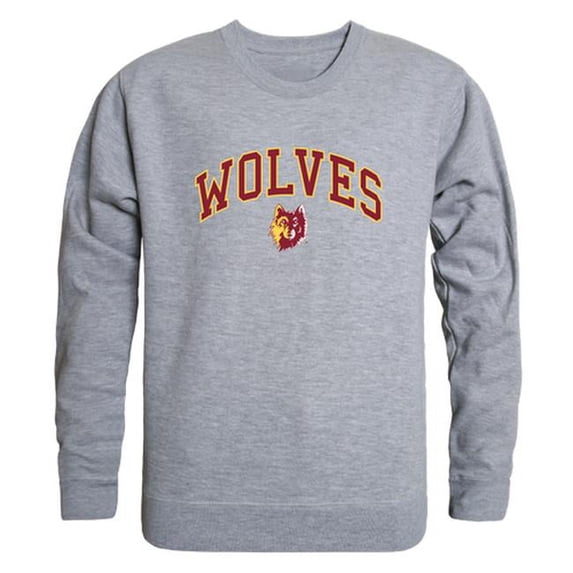 W Republic 541-355-HGY-04 Northern State University Men Campus Crewneck Sweatshirt, Heather Grey - Extra Large