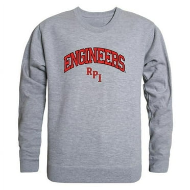 W Republic 541-367-HGY-02 Rensselaer Polytechnic Institute Men Campus Crewneck Sweatshirt, Heather Grey - Medium