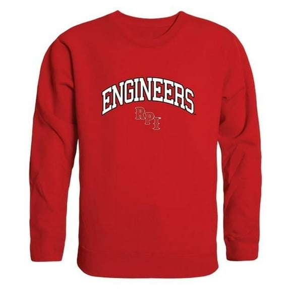 W Republic 541-367-RED-05 Rensselaer Polytechnic Institute Men Campus Crewneck Sweatshirt, Red - 2XL