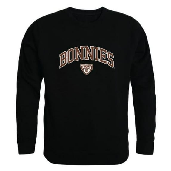 W Republic 541-386-BLK-01 St. Bonaventure University Campus Crewneck Sweatshirt, Black - Small