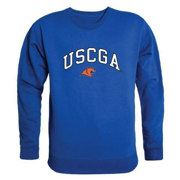 W Republic 541-394-RYL-03 United States Coast Guard Academy Men Campus Crewneck Sweatshirt, Royal - Large