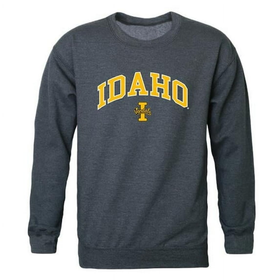 W Republic 541-395-HCH-01 University of Idaho Men Campus Crewneck Sweatshirt, Heather Charcoal - Small