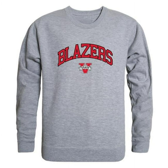 W Republic 541-398-HGY-02 Valdosta State University Men Campus Crewneck Sweatshirt, Heather Grey - Medium
