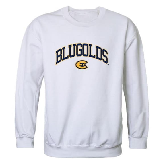 W Republic 541-409-WHT-05 University of Wisconsin-Eau Claire Men Campus Crewneck Sweatshirt, White - 2XL