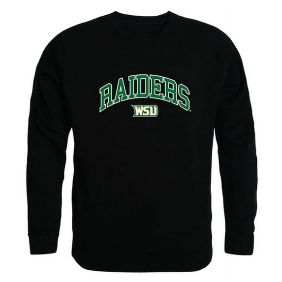 W Republic 541-416-BLK-04 Wright State University Men Campus Crewneck Sweatshirt, Black - Extra Large