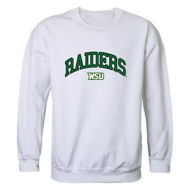 W Republic 541-416-WHT-05 Wright State University Men Campus Crewneck Sweatshirt, White - 2XL
