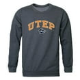 thumbnail image 1 of W Republic 541-434-HCH-01 The University of Texas at El Paso Men Campus Crewneck Sweatshirt, Heather Charcoal - Small, 1 of 1