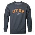 thumbnail image 1 of W Republic 541-434-HCH-03 The University of Texas at El Paso Men Campus Crewneck Sweatshirt, Heather Charcoal - Large, 1 of 1