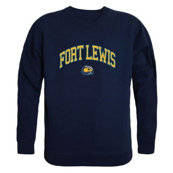 W Republic 541-437-NVY-01 Fort Lewis College Men Campus Crewneck Sweatshirt, Navy - Small