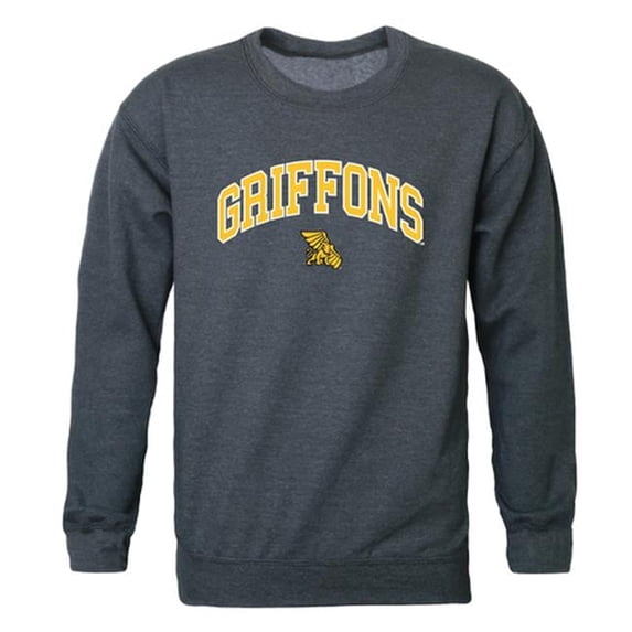 W Republic 541-439-HCH-04 Missouri Western State University Men Campus Crewneck Sweatshirt, Heather Charcoal - Extra Large