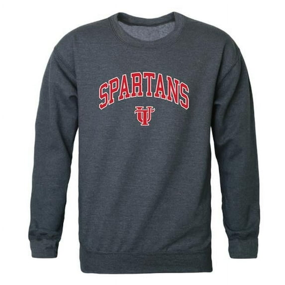 W Republic 541-448-HCH-02 NCAA University Tampa Spartans Campus Crewneck T-Shirt, Heather Charcoal - Medium