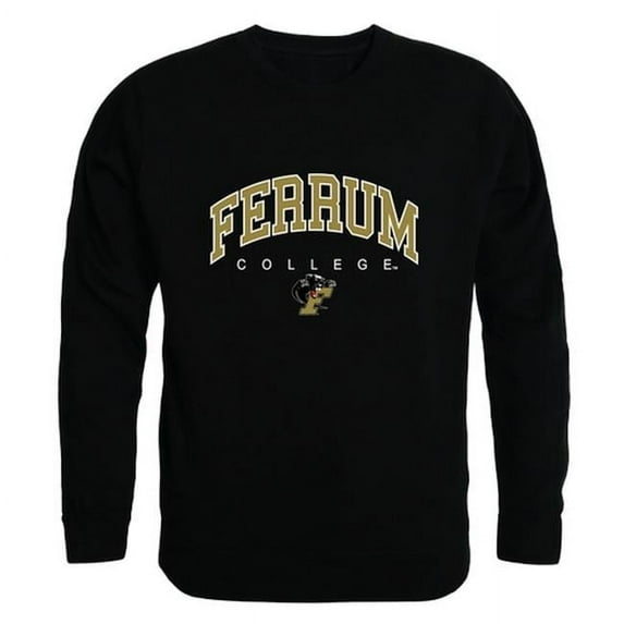 W Republic 541-452-BLK-04 NCAA Ferrum College Panthers Campus Crewneck T-Shirt, Black - Extra Large