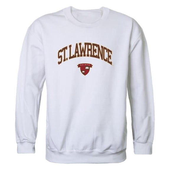 W Republic 541-460-WHT-03 NCAA St Lawrence Saints Campus Crewneck T-Shirt, White - Large