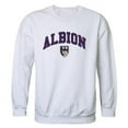 thumbnail image 1 of W Republic 541-497-WHT-02 Albion College Britons Campus Crewneck Sweatshirt, White - Medium, 1 of 2