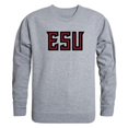 thumbnail image 1 of W Republic 541-515-HGY-03 East Stroudsburg Warriors University Campus Crewneck Sweatshirt, Heather Grey - Large, 1 of 2