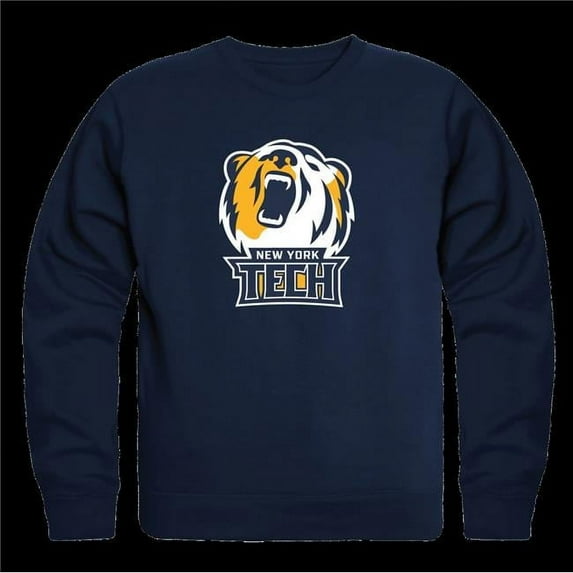 W Republic 541-556-NVY-05 York Institute of Technology Bears Campus Crewneck Sweatshirt, Navy - 2XL