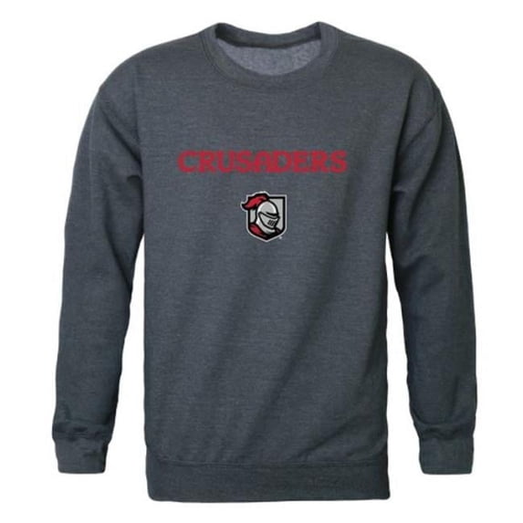 W Republic 541-616-HCH-03 Belmont Abbey College Crusaders Campus Crewneck Sweatshirt, Heather Charcoal - Large