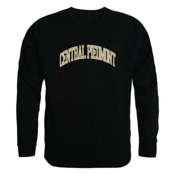 W Republic 541-628-BLK-04 Central Piedmont Community College Campus Crewneck Sweatshirt, Black - Extra Large