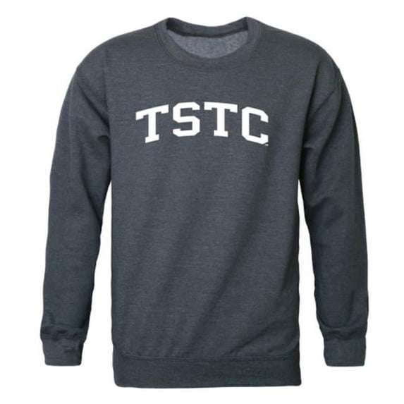 W Republic 541-677-HCH-01 Texas State University Technical Campus Crewneck Sweatshirt, Heather Charcoal - Small