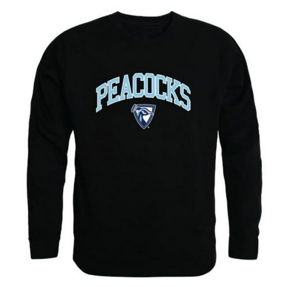 W Republic 541-681-BLK-05 Upper Iowa University Peacocks Campus Crewneck Sweatshirt, Black - 2XL