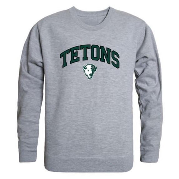 W Republic 541-684-HGY-02 Williston State College Tetons Campus Crewneck Sweatshirt, Heather Grey - Medium