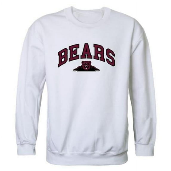 W Republic 541-726-WHT-01 Shaw University Bears Campus Crewneck Sweatshirt, White - Small