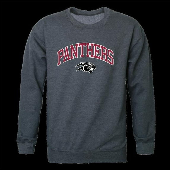 W Republic 541-729-HCH-04 Virginia Union University Panthers Campus Crewneck Sweatshirt, Heather Charcoal - Extra Large