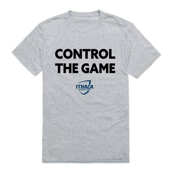 W Republic 542-316-HGY-05 Ithaca College Men CTG T-Shirt, Heather Grey - 2XL