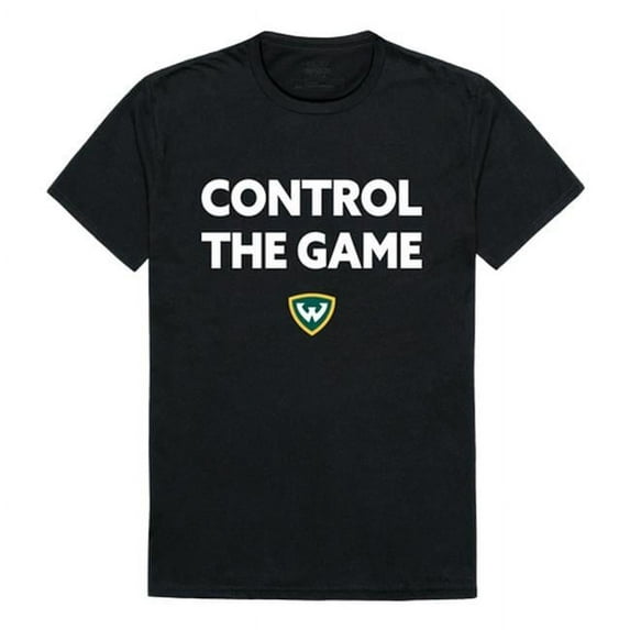 W Republic 542-400-BLK-03 Wayne State University Men CTG T-Shirt, Black - Large