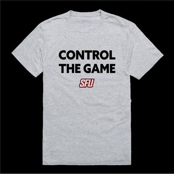 W Republic 542-669-HGY-03 Saint Francis University Red Flash CTG T-Shirt, Heather Grey - Large