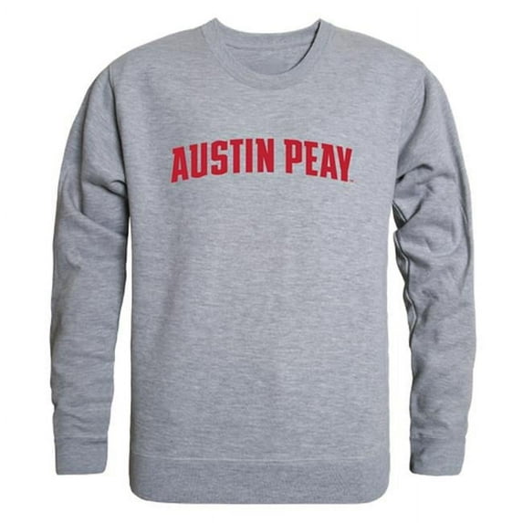 W Republic 543-105-HGY-04 NCAA Austin Peay State Governors GameDay Crewneck T-Shirt, Heather Gray - Extra Large