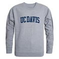 thumbnail image 1 of W Republic 543-161-HGY-03 University of California, Davis Men GameDay Crewneck Sweatshirt, Heather Grey - Large, 1 of 2