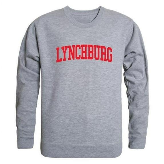 W Republic 543-179-HGY-01 University of Lynchburg Men GameDay Crewneck Sweatshirt, Heather Grey - Small