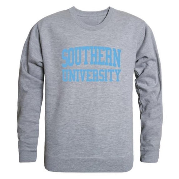 W Republic 543-235-HGY-01 Southern University Men GameDay Crewneck Sweatshirt, Heather Grey - Small