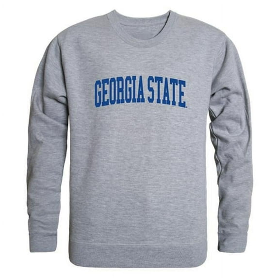 W Republic 543-256-HGY-03 Georgia State University Men GameDay Crewneck Sweatshirt, Heather Grey - Large