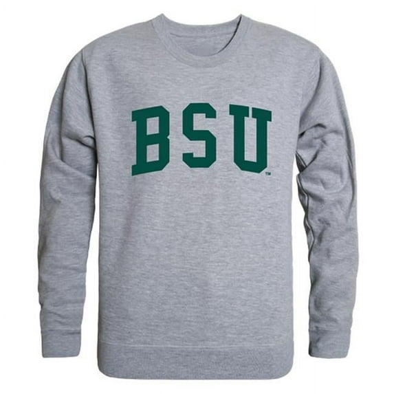 W Republic 543-266-HGY-01 Bemidji State University Men GameDay Crewneck Sweatshirt, Heather Grey - Small