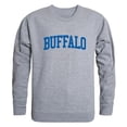 thumbnail image 1 of W Republic 543-274-HGY-01 University at Buffalo Men GameDay Crewneck Sweatshirt, Heather Grey - Small, 1 of 2