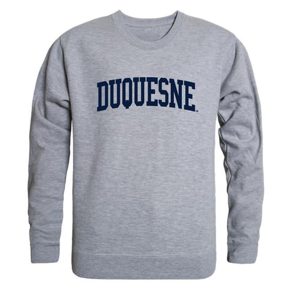 W Republic 543-293-HGY-01 Duquesne University Men GameDay Crewneck Sweatshirt, Heather Grey - Small