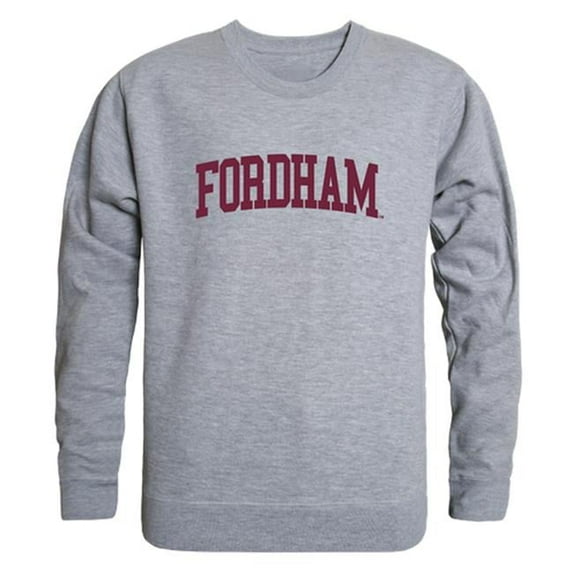 W Republic 543-305-HGY-05 Fordham University GameDay Crewneck T-Shirt, Heather Grey - 2XL
