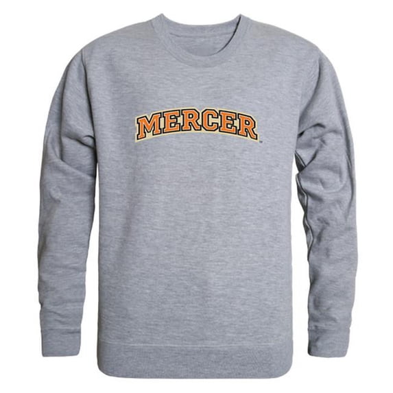 W Republic 543-340-HGY-01 Mercer University GameDay Crewneck T-Shirt, Heather Grey - Small