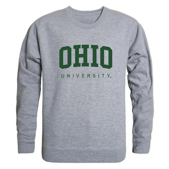 W Republic 543-360-HGY-02 Ohio University GameDay Crewneck T-Shirt, Heather Grey - Medium