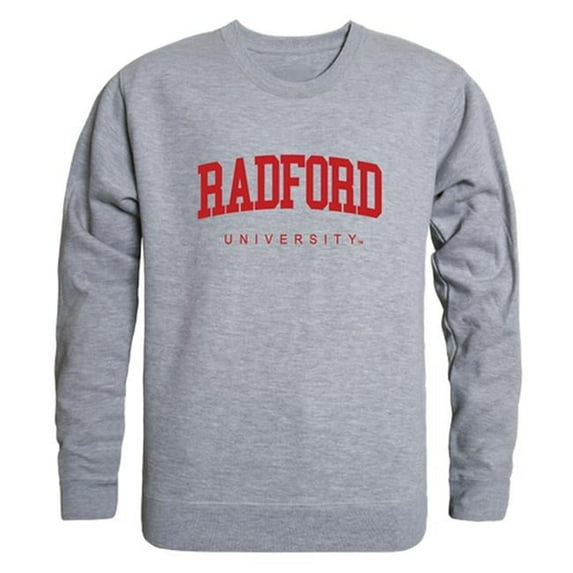 W Republic 543-366-HGY-01 Radford University GameDay Crewneck T-Shirt, Heather Grey - Small