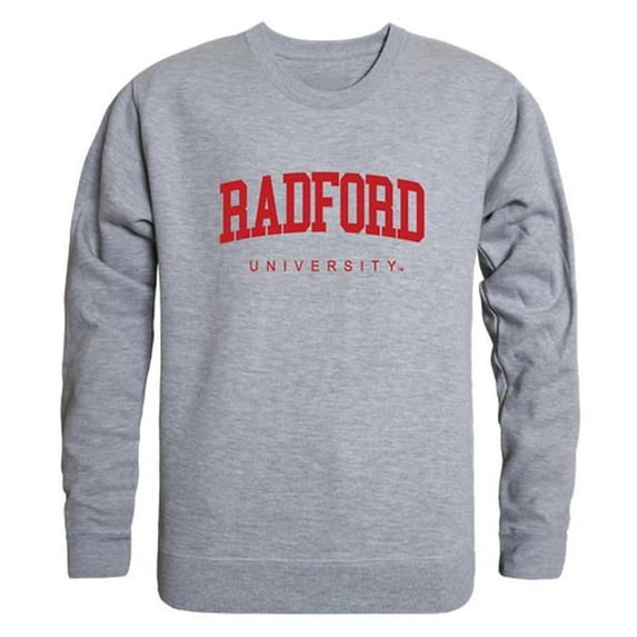 W Republic 543-366-HGY-04 Radford University GameDay Crewneck T-Shirt, Heather Grey - Extra Large