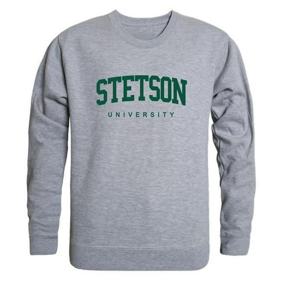 W Republic 543-387-HGY-01 NCAA Stetson Hatters GameDay Crewneck T-Shirt, Heather Gray - Small