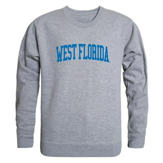 W Republic 543-402-HGY-01 NCAA West Florida Argonauts GameDay Crewneck T-Shirt, Heather Gray - Small