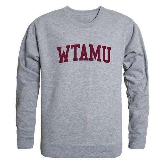 W Republic 543-403-HGY-01 NCAA West Texas A&M Buffaloes GameDay Crewneck T-Shirt, Heather Gray - Small