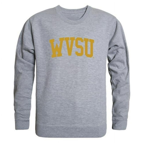 W Republic 543-404-HGY-02 NCAA West Virginia State Yellow Jackets GameDay Crewneck T-Shirt, Heather Gray - Medium