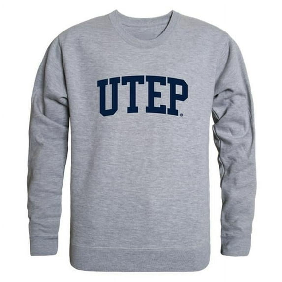 W Republic 543-434-HGY-02 NCAA UTEP Miners GameDay Crewneck T-Shirt, Heather Gray - Medium